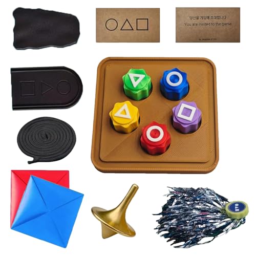 Aicerous Gonggi Korean Game, Traditional Koreanisches Spielspiel Gonggi, Gonggi Jack Stein-Kieselstein-Set, Gonggi Jack Stone Catching Game Set (B) von Aicerous