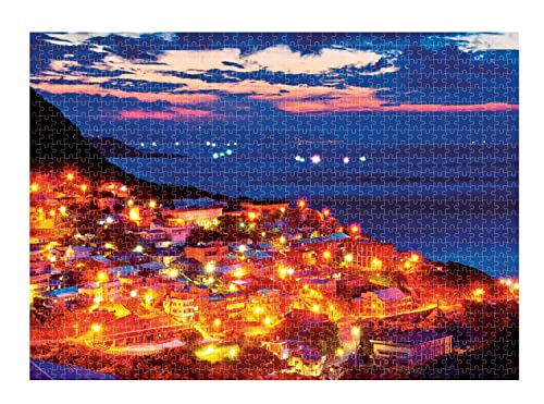 Harbor Small Town 1000 Puzzle, Erwachsene und Kind Puzzle Dekompression Spielzeug DIY Handwerk Spielzeug Landschaft Puzzle von Aida Bz