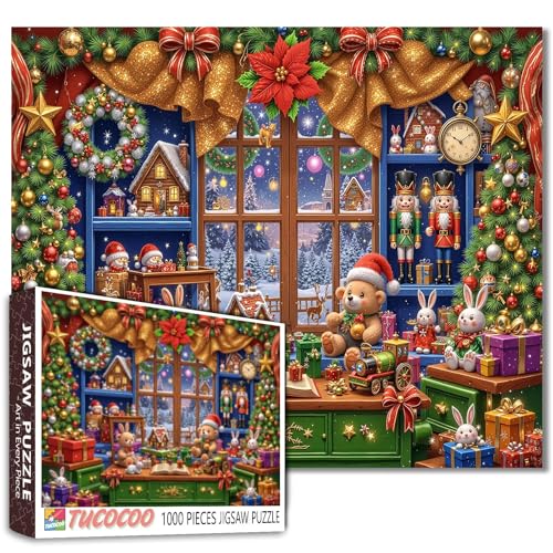 Weihnachtsthema Dekoration, 1000 Teile Puzzle für Erwachsene, Weihnachtsbaum-Puzzle für anspruchsvolle Familienaktivitäten, Spiel, Weihnachtsgeschäft, Kunstwerk-Puzzle für Heimdekoration, Geschenke Weihnachtsthema Dekoration, 1000 Teile Puzzle für Erwachsene, Weihnachtsbaum-Puzzle für anspruchsvolle Familienaktivitäten, Spiel, Weihnachtsgeschäft, Kunstwerk-Puzzle für Heimdekoration, Geschenke von Aihonmin