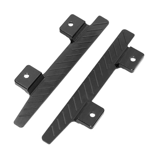 Ailan 2 stücke Aluminium Legierung Seite Kollision Pedale Für LC79 MN78 1/12 Crawler Slider Seite RC Auto Zubehör Ersatz Teile, Schwarz von Ailan