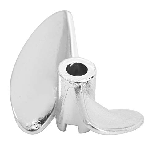 35mm RC Boot 2 Klingen Propeller Hohe Schub Leistung Fernbedienung Schiff Aluminium Legierung RC Marine Zubehör (Silber S) von Ailgely