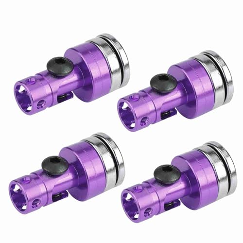 Ailgely Aluminium Magnetic Body Post Mount Stabile Glatte Oberfläche Einfache Installation für SCX10 Electric RC Car 4PCS (Lila) von Ailgely