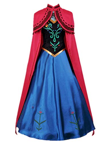 Ainiel Damen Prinzessin Rollenspiel-Outfits Halloween Kostüm - Blau - XX-Large von Ainiel