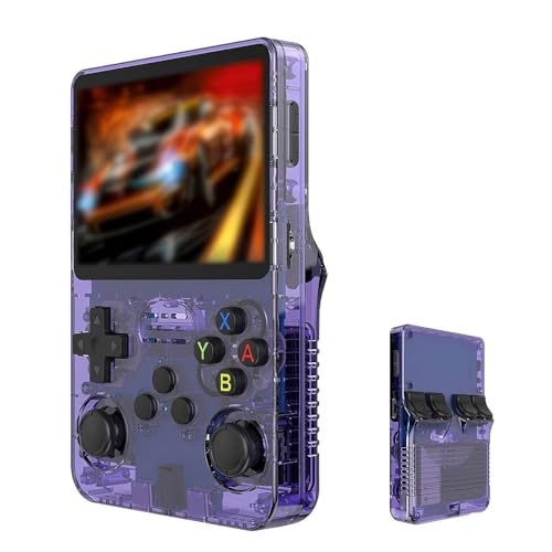 Spielekonsole R36S Retro Handheld Videospielkonsole für Linux System 3,5 Zoll IPS Bildschirm Tragbar von Ainiupi