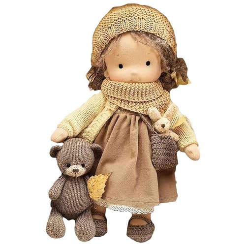 Waldorf Puppe Handgemachte Handgemachte Waldorf Puppe Vintage Häkelpuppe für Kinder Geburtstag Neujahr Ostern von Ainiupi