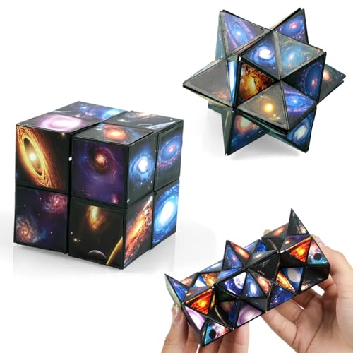 Ainiv Sternenwürfel Zauberwürfel, Sternenklarer Himmel Zauberwürfel Infinity, Stressabbau Spielzeug, 3D Puzzle Würfel, Geschenkideen Anti Stress Würfel IQ Puzzle für Kinder Erwachsene von Ainiv