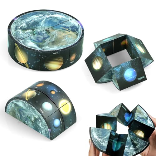 Ainiv Runden Sternenwürfel Zauberwürfel, Sternenklarer Himmel Zauberwürfel Infinity, Stressabbau Spielzeug, 3D Puzzle Würfel, Geschenkideen Anti Stress Würfel IQ Puzzle für Kinder Erwachsene von Ainiv