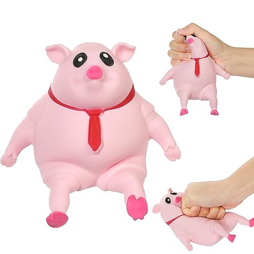 Ainiv Stress Spielzeug Schweine Antistress Spielzeug, Nettes Schwein Stress Spielzeug, Squishy Squeeze Toys Fidget Toy Reisespielzeug Sensorik Autismus Spielzeug Party Geschenke für Kinder Erwachsener von Ainiv