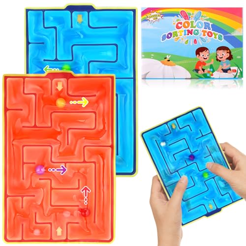 Ainiv 2 Stück Labyrinth Spiel Sensorik Spielzeug, GelgefüLlte Anti Stress Autismus Spielzeug für Kinder Jugendliche, Fidget Squishy Toy Anxiety ADHD Toys, Beruhigend Bei Stress Angst Ainiv 2 Stück Labyrinth Spiel Sensorik Spielzeug, GelgefüLlte Anti Stress Autismus Spielzeug für Kinder Jugendliche, Fidget Squishy Toy Anxiety ADHD Toys, Beruhigend Bei Stress Angst von Ainiv