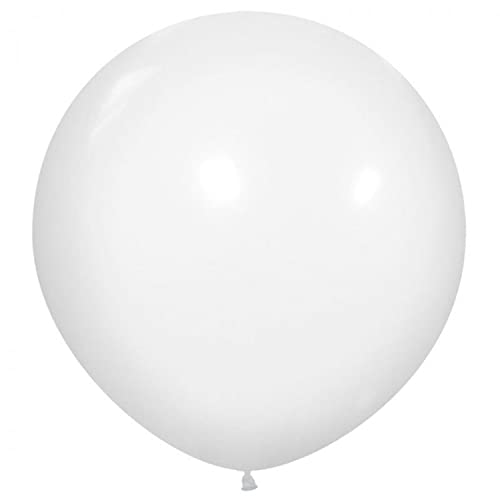 Ainmto 36 Zoll XXL Luftballons Weiß,Großer Helium Ballons,Riesige Luftballons für Geburtstag, Hochzeiten(6 Stück) von Ainmto