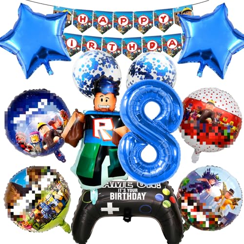 12 Stück Robl Luftballon Geburtstagsdeko, Rob-llx Ballons Geburtstag Set 8 Jahre Junge, Rob-lx Geburtstagsdeko Folienballon, Rob-llox Deko Geburtstag, Kindergeburtstag Luftballons für Kinder 12 Stück Robl Luftballon Geburtstagsdeko, Rob-llx Ballons Geburtstag Set 8 Jahre Junge, Rob-lx Geburtstagsdeko Folienballon, Rob-llox Deko Geburtstag, Kindergeburtstag Luftballons für Kinder von Ainvliya