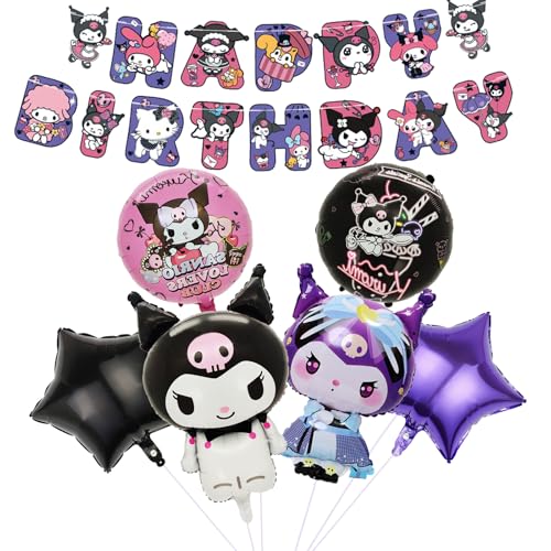 7 Stück Kur-romi Geburtstagsdeko Set, Cartoon Kindergeburtstag Deko, Cute Folienballon Geburtstag Dekoration Set für Kinder Mädchen Themenpartys Dekorationen 7 Stück Kur-romi Geburtstagsdeko Set, Cartoon Kindergeburtstag Deko, Cute Folienballon Geburtstag Dekoration Set für Kinder Mädchen Themenpartys Dekorationen von Ainvliya