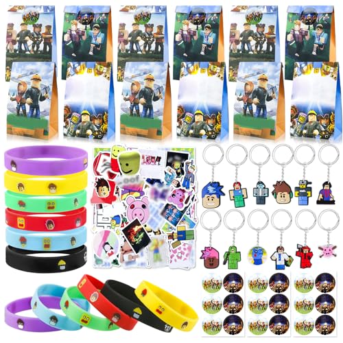 Mitgebsel Kindergeburtstag Set, Rob-lx Geburtstagsdeko Party Mitgebsel Party Deko Kindergeburtstag Schlüsselschnalle DIY Aufkleber Geschenktüten SilikonarmbandKinder Kindergeburtstag Gastgeschenk Mitgebsel Kindergeburtstag Set, Rob-lx Geburtstagsdeko Party Mitgebsel Party Deko Kindergeburtstag Schlüsselschnalle DIY Aufkleber Geschenktüten SilikonarmbandKinder Kindergeburtstag Gastgeschenk von Ainvliya