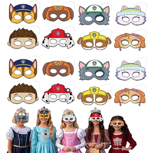 Ainvliya 12PCS Paw Dog Party Masken, Geburtstag Masken Cosplay Party Deko für Kinder Maskerade Cosplay Karneval Weihnachtenv Ainvliya 12PCS Paw Dog Party Masken, Geburtstag Masken Cosplay Party Deko für Kinder Maskerade Cosplay Karneval Weihnachtenv von Ainvliya