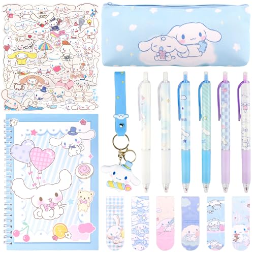 Sch Kawaii Schulsachen Set, Cartoon Schreibwarene Geschenkse Schulbedarf Bürobedarf Sachen Stifte Federmäppchen Schlüsselanhänger Sticker Notizbuch Lesezeichen Geschenk Kinder für Schule Büro Kunst Sch Kawaii Schulsachen Set, Cartoon Schreibwarene Geschenkse Schulbedarf Bürobedarf Sachen Stifte Federmäppchen Schlüsselanhänger Sticker Notizbuch Lesezeichen Geschenk Kinder für Schule Büro Kunst von Ainvliya