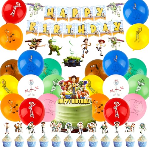 Luftb Toy Luftballons Geburtstagsdeko, Story Ballons Geburtstag Deko Jungen Mädchen Kindergeburtstag Tortendeko Geburtstags Happy Birthday Banner Party Deko für Kinder Party Supplies Luftb Toy Luftballons Geburtstagsdeko, Story Ballons Geburtstag Deko Jungen Mädchen Kindergeburtstag Tortendeko Geburtstags Happy Birthday Banner Party Deko für Kinder Party Supplies von Ainvliya