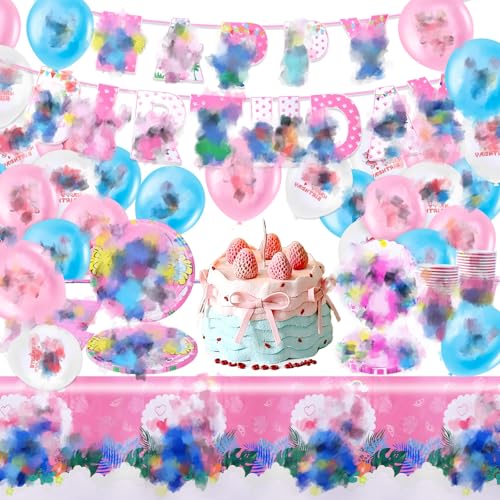 Luftballon1 Luftballons Geburtstagsdeko Mädchen Junge, Blau Und Rosa Partygeschirr Kindergeburtstag Deko Geburtstag Party Banner Pappteller Partyzubehör Tischdecke Becher Servietten Latexballon Luftballon1 Luftballons Geburtstagsdeko Mädchen Junge, Blau Und Rosa Partygeschirr Kindergeburtstag Deko Geburtstag Party Banner Pappteller Partyzubehör Tischdecke Becher Servietten Latexballon von Ainvliya