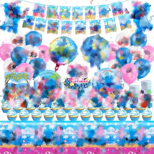 Luftballon2 Luftballons Geburtstagsdeko Mädchen Junge, Partygeschirr Kindergeburtstag Deko Tortendeko Folienballon Geburtstag Banner Pappteller Partyzubehör Tischdecke Becher Servietten Latexballon Luftballon2 Luftballons Geburtstagsdeko Mädchen Junge, Partygeschirr Kindergeburtstag Deko Tortendeko Folienballon Geburtstag Banner Pappteller Partyzubehör Tischdecke Becher Servietten Latexballon von Ainvliya