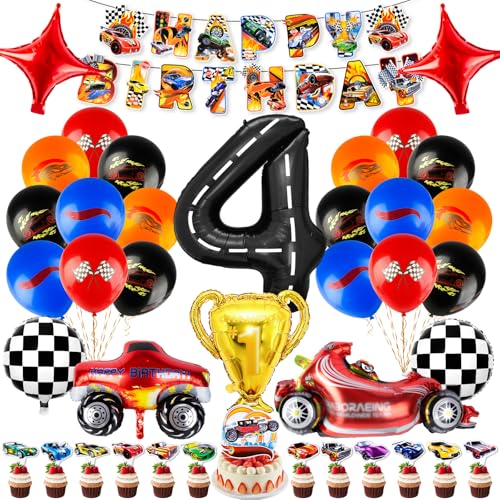 Luftballon5 Auto Luftballons Geburtstagsdeko Junge, Car Tortendeko Geburtstag Deko 4 Jahre Rennwagen Folienballons Party Deko Ballons Girlande Geburtstag Kindergeburtstag Deko Party Supplies Kinder Luftballon5 Auto Luftballons Geburtstagsdeko Junge, Car Tortendeko Geburtstag Deko 4 Jahre Rennwagen Folienballons Party Deko Ballons Girlande Geburtstag Kindergeburtstag Deko Party Supplies Kinder von Ainvliya