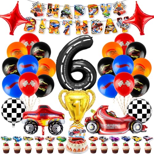 Luftballon6 Auto Luftballons Geburtstagsdeko Junge, Car Tortendeko Geburtstag Deko 6 Jahre Rennwagen Folienballons Party Deko Ballons Girlande Geburtstag Kindergeburtstag Deko Party Supplies Kinder Luftballon6 Auto Luftballons Geburtstagsdeko Junge, Car Tortendeko Geburtstag Deko 6 Jahre Rennwagen Folienballons Party Deko Ballons Girlande Geburtstag Kindergeburtstag Deko Party Supplies Kinder von Ainvliya