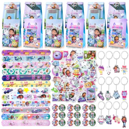 104PCS Mitgebsel Kindergeburtstag Set, Geburtstagsdeko Party Mitgebsel Party Deko Kindergeburtstag Schlüsselschnalle DIY Aufkleber Geschenktüten Schnapparmband Kindergeburtstag Gastgeschenk 104PCS Mitgebsel Kindergeburtstag Set, Geburtstagsdeko Party Mitgebsel Party Deko Kindergeburtstag Schlüsselschnalle DIY Aufkleber Geschenktüten Schnapparmband Kindergeburtstag Gastgeschenk von Ainvliya
