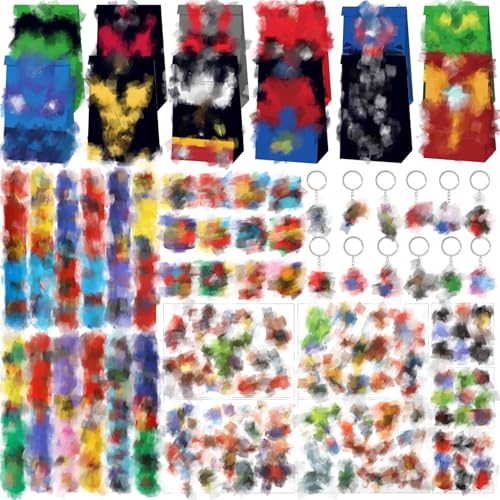 Mitgebsel Kindergeburtstag, Gastgeschenk Kindergeburtstag Party Deko Mitgebsel Schlüsselschnalle Tattoo Aufkleber Geschenktüten Schnapparmband Kinder Geburtstagsdeko Mitgebsel Kindergeburtstag, Gastgeschenk Kindergeburtstag Party Deko Mitgebsel Schlüsselschnalle Tattoo Aufkleber Geschenktüten Schnapparmband Kinder Geburtstagsdeko von Ainvliya