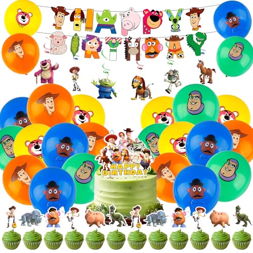 Toy Luftballons Geburtstagsdeko, Story Ballons Geburtstag Deko Jungen Mädchen Kindergeburtstag Tortendeko Geburtstags Happy Birthday Banner Party Deko für Kindergeburtstags Party Supplies Toy Luftballons Geburtstagsdeko, Story Ballons Geburtstag Deko Jungen Mädchen Kindergeburtstag Tortendeko Geburtstags Happy Birthday Banner Party Deko für Kindergeburtstags Party Supplies von Ainvliya