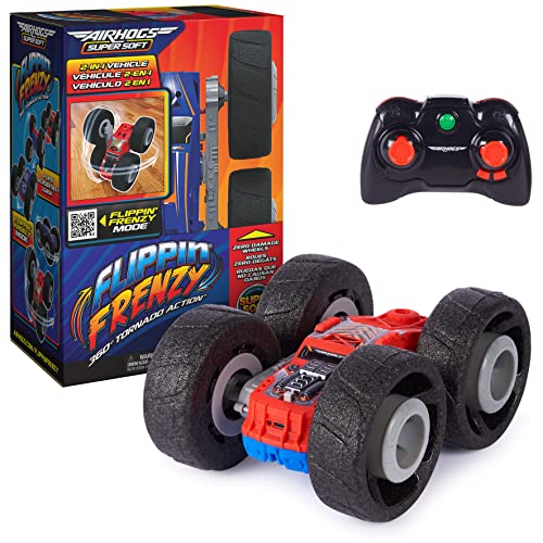 Air Hogs Super Soft, Flippin' Frenzy, 360 Spinning Action, 2-in-1 Stunt-Fahrzeug, ferngesteuertes Auto, Kinderspielzeug für Kinder ab 4 Jahren von Air Hogs