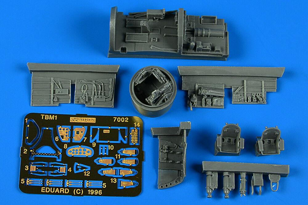 TBM Avenger - Cockpit-Set mit Abwehrturm von Aires Hobby Models