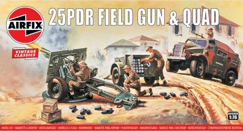 25pdr Field Gun & Quad - Vintage Classics von Airfix