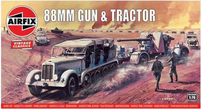 88mm Flak Gun & Tractor - Vintage Classics von Airfix