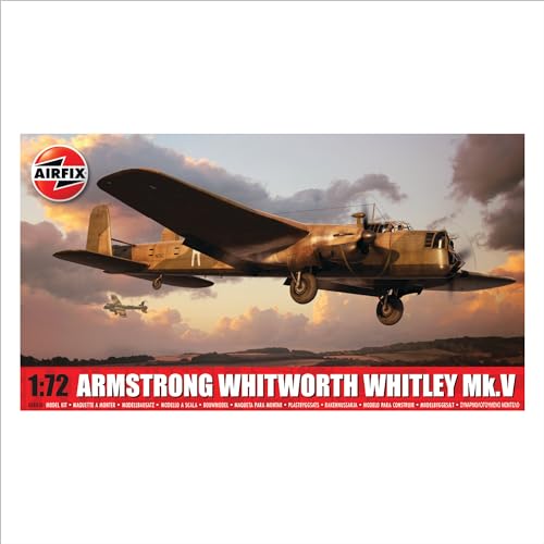 Airfix 988016 Armstrong Whitworth Whitley Mk.V Armee Modellbausatz, Mehrfarbig, 1:72 von Airfix