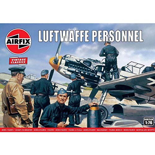 Airfix A00755V 1/76 WWII Luftwaffenpersonal Luftwaffe Modellbausatz, verschieden, 1:76 Scale von Airfix