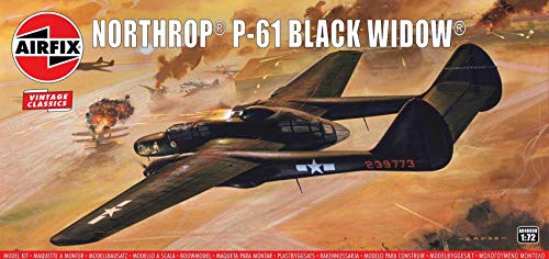 Airfix A04006V 1/72 Northrop P-61 Black Widow Luftfahrt Modellbausatz, Modellbauzubehör, Mehrfarbig, 1: 72 Scale von Airfix