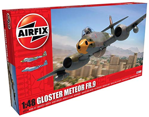 Airfix A09188 1/48 Modellbausatz Gloster Meteor FR9, grau, Small von Airfix