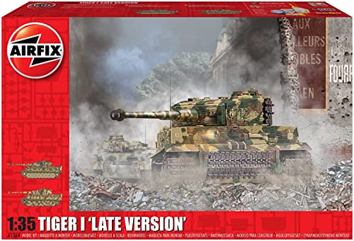 Airfix A1364 1/35 Tiger-1, späte Version Tanker Modellbausatz, Multi, 1: 35 Scale von Airfix