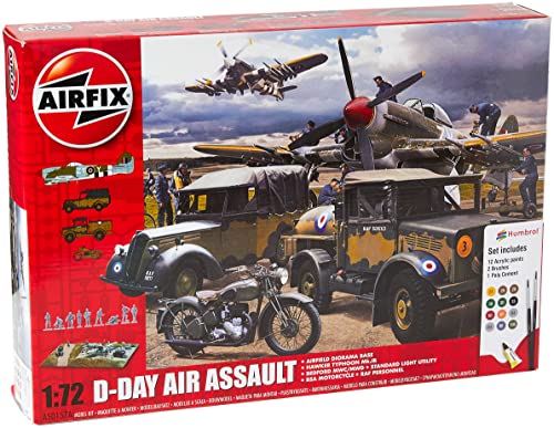 Airfix A50157A 1/76 75 Jahre D-Day, Geschenk-Set, Luftangriff Hitler Modellbausatz, Multi, 1: 72 Scale von Airfix