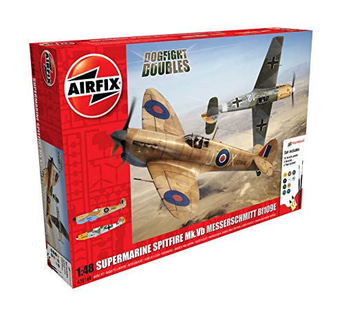 Airfix A50160 1/48 Supermarine Spitfire Mk.Vb und Bf109E Modellbausatz von Airfix