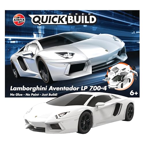 QUICKBUILD Lamborghini Aventador Modellbausatz, weiß von Airfix