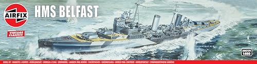 HMS Belfast Kriegsschiff-Modellbausatz, Verschieden von Airfix