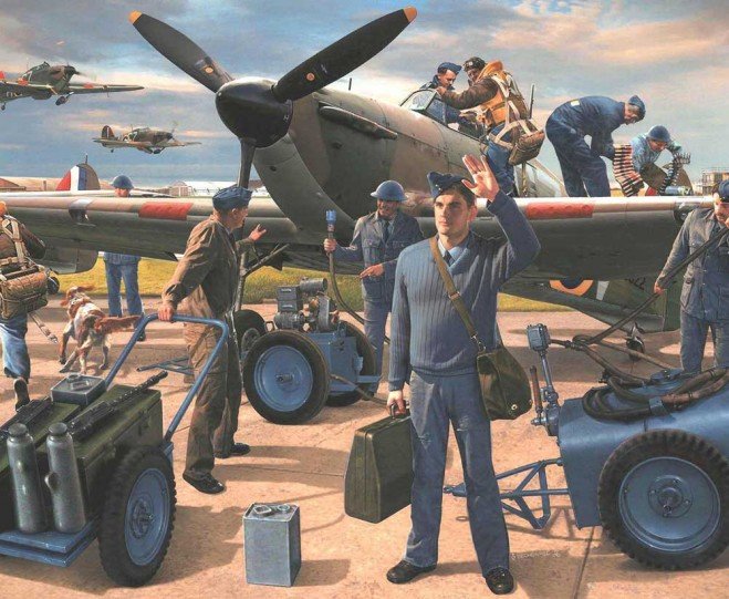 WWII RAF Ground Crew von Airfix