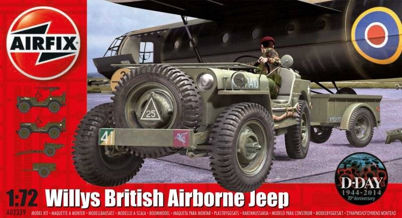 Willys Jeep, Trailer & 6PDR Gun von Airfix