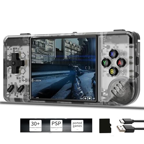 RG35XX Plus Linux Handheld Game Console 3.5 Inch IPS Screen, 35xx Plus with a 64G Card Pre-Loaded 6900 Games, RG35X Plus Supports 5G WiFi Bluetooth HDMI and TV Output 3300 mAh Battery von Airuidas