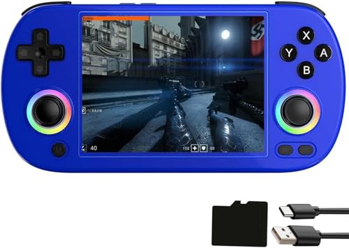 Airuidas RG 40XXH Handheld Game Console rg40xxh 4.0'' IPS Screen Supports 5G WiFi Bluetooth HDMI and TV Output New Emulator RG40XX H (RG40XXH-Blau) von Airuidas