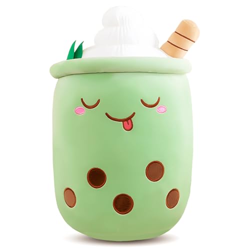 Aitsite Bubble Tea Kuscheltier, Squishy Bubble Tea Bubble Tea Plüschtier Mini Cute Kuscheltier Klein Kuscheltier Mädchen Bubble Tea Plüschtier Kawaii Plush Süße Kuscheltiere Kissen (35CM) von Aitsite