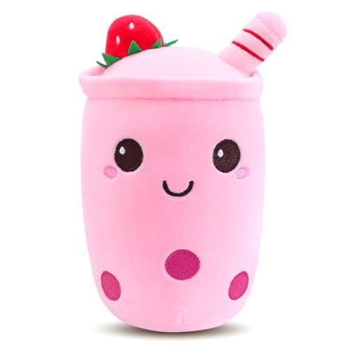 Aitsite Bubble Tea Kuscheltier, Squishy Bubble Tea Bubble Tea Plüschtier Mini Cute Kuscheltier Klein Kuscheltier Mädchen Bubble Tea Plüschtier Kawaii Plush Süße Kuscheltiere Kissen Milk Tea Doll von Aitsite