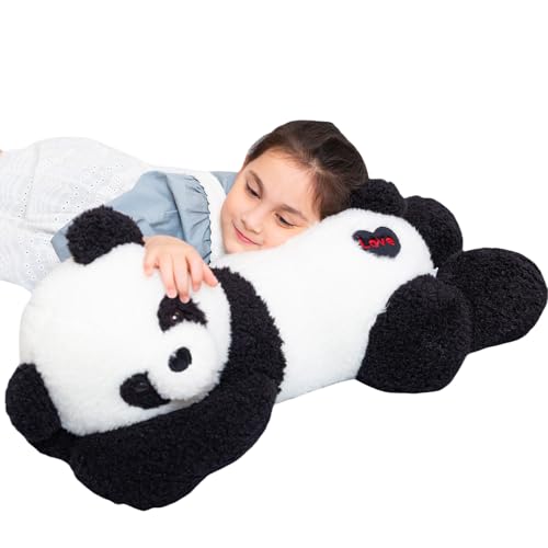 Aiuidun Großer Panda Kuscheltier Teddybär Plüschtier Stofftier Nettes Großer Panda Weiches Umarmungskissen für Kinder Freundin Schlafkissen Geschenk (80cm/31.4inch) von Aiuidun