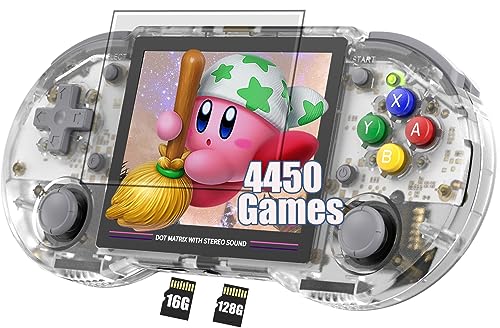 Aivuidbs RG353PS Plug & Play Videospiele, 128 G TF-Karte, integrierte 4500 Spiele, RG353PS Handheld Spiel mit 8,9 cm IPS-Bildschirm, unterstützt HDMI von Aivuidbs