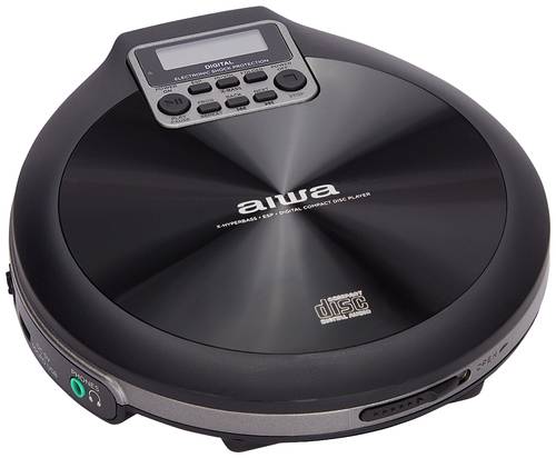 Aiwa PCD-810BK Tragbarer CD-Player CD, CD-R, CD-RW, MP3 Schwarz von Aiwa