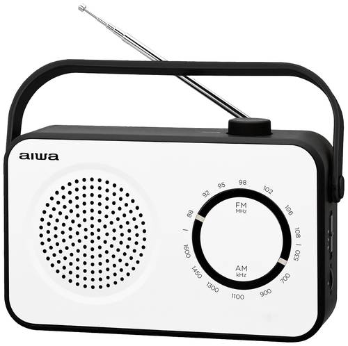 Aiwa R-190BW Kofferradio FM, MW Weiß von Aiwa